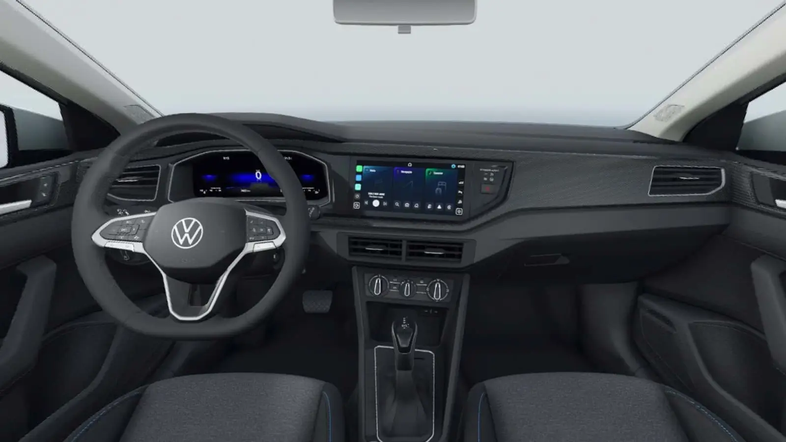 Central multimídia VW Play de 10,1 polegadas no VW Nivus 2026