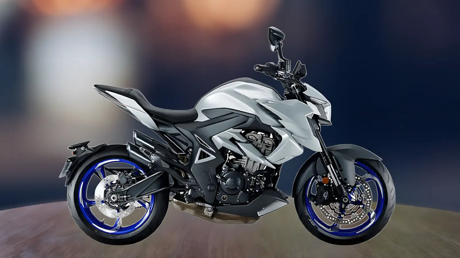 Zontes R350 2026 – preço da streetfighter potente com novo tom prata e rodas azuis