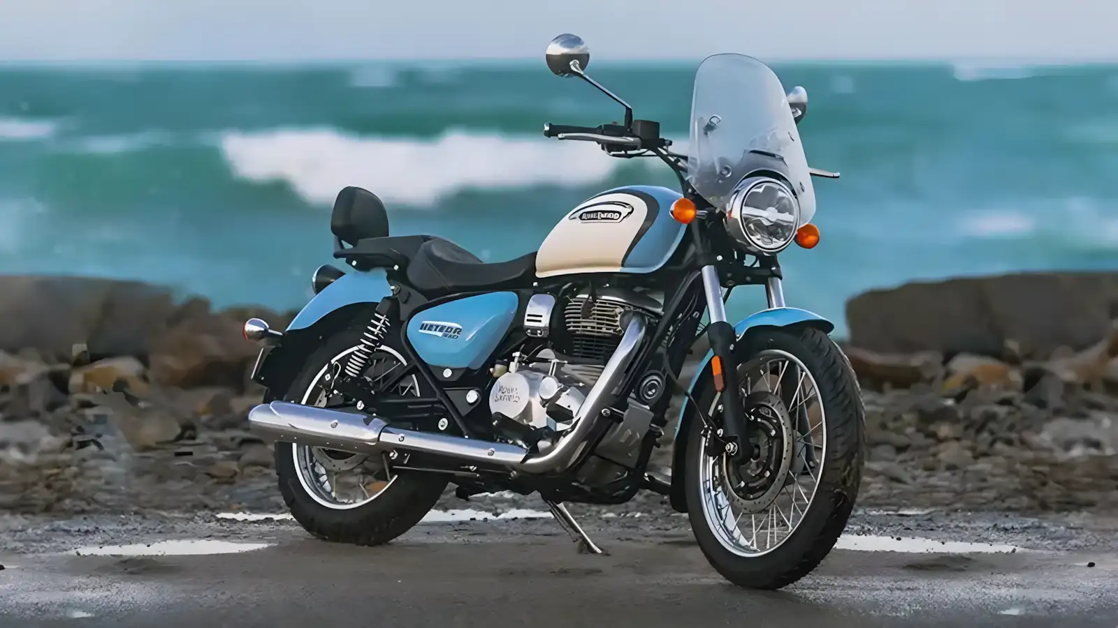 Meteor 350 Aurora Blue 2026 Preço e recursos da nova cruiser clássica da Royal Enfield