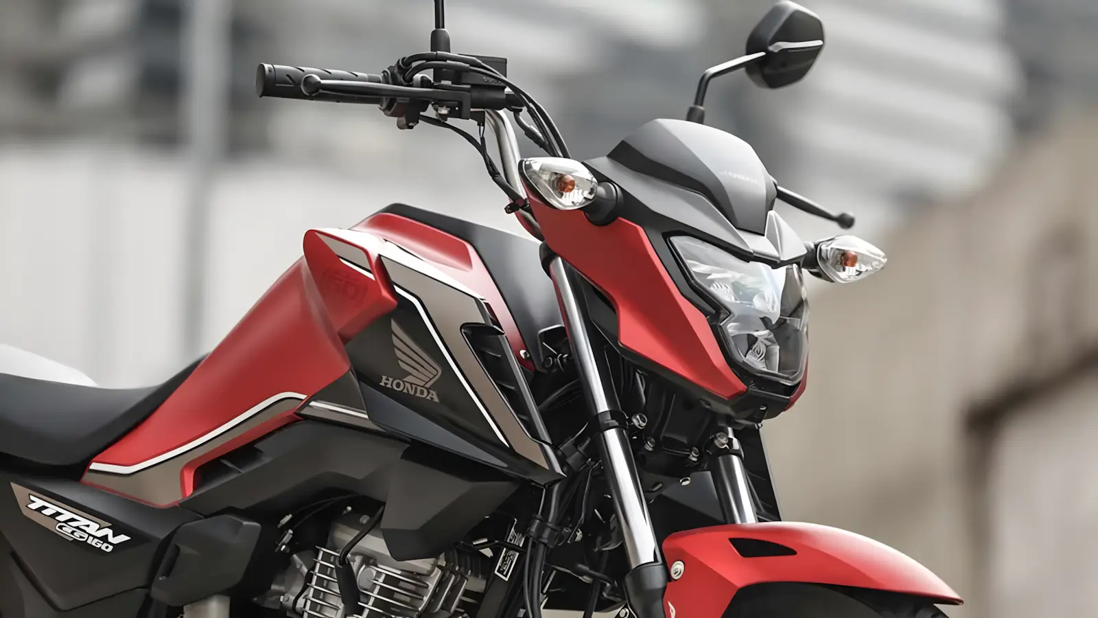 Honda CG 160 50 Anos 2026 com pintura vermelha exclusiva vista lateral completa