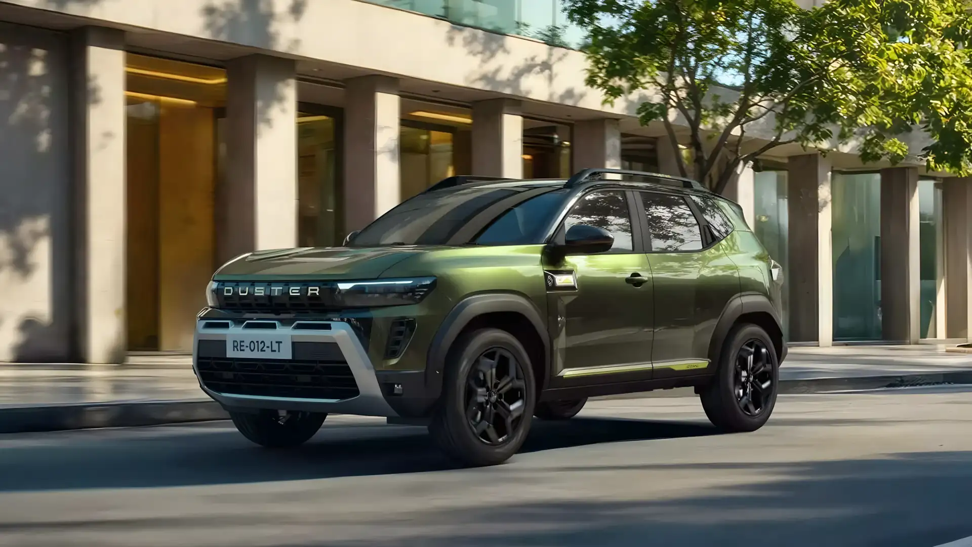 Novo Renault Duster em vista frontal e lateral com design quadrado