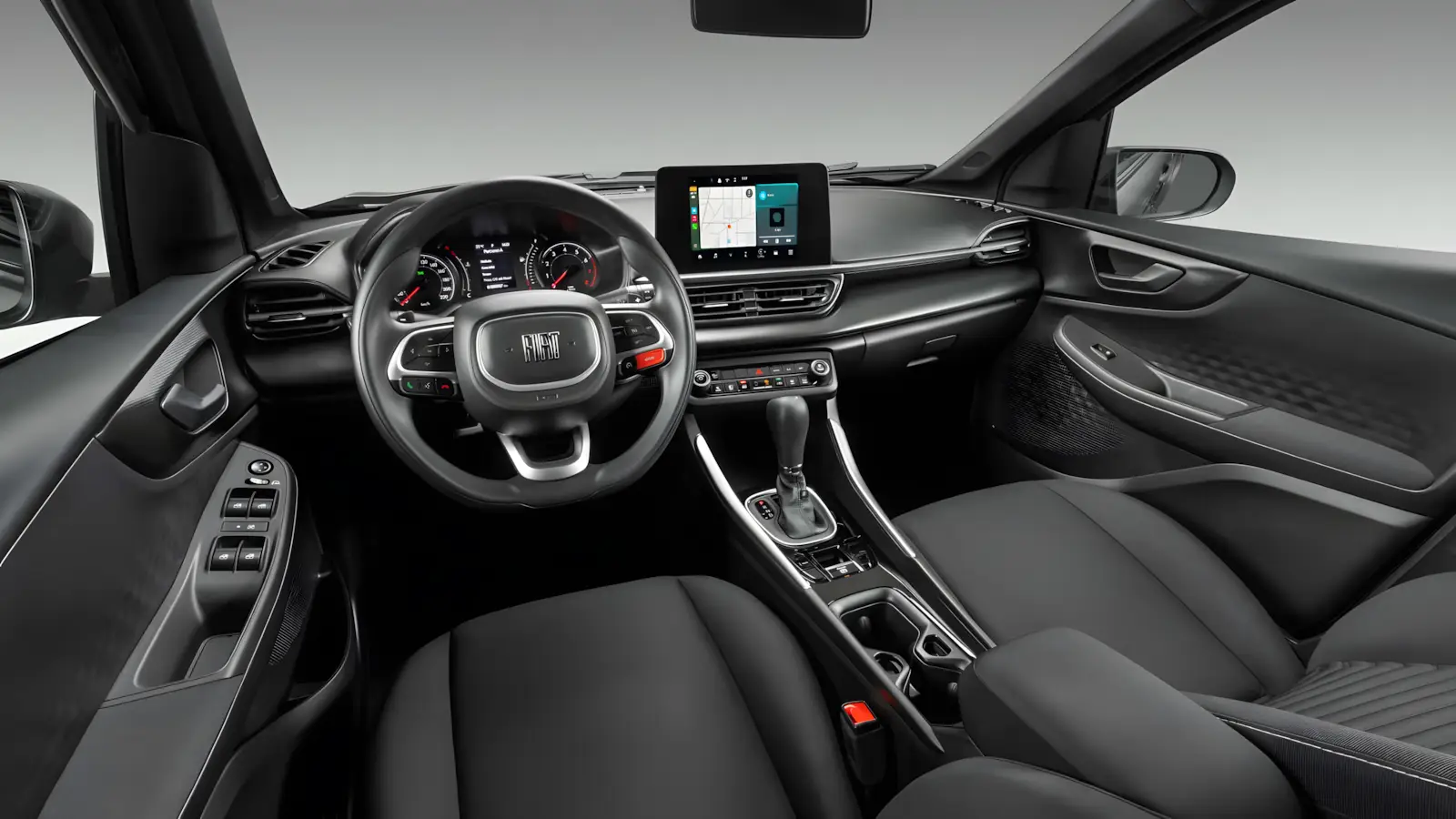 Painel e multim&iacute;dia 10 polegadas do Fastback Abarth 2026
