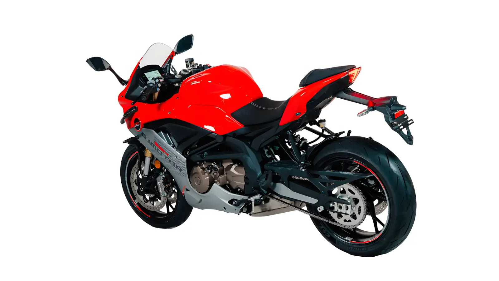 Cores preta e vermelha da Shineray SBM 600RC 2026