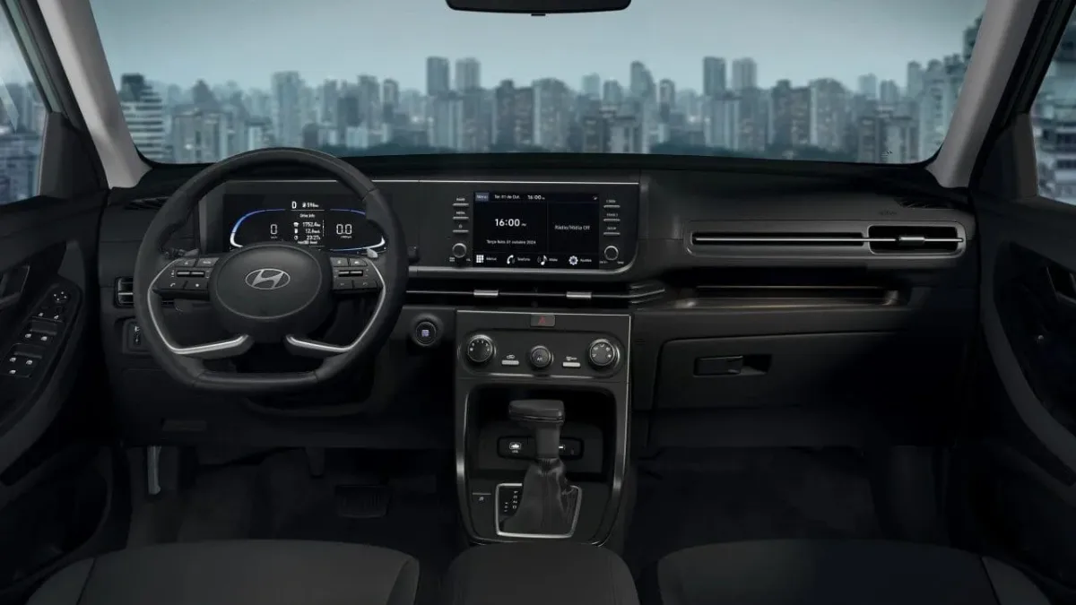 Painel do Hyundai Creta Action 2026 com instrumentação digital e volante multifuncional