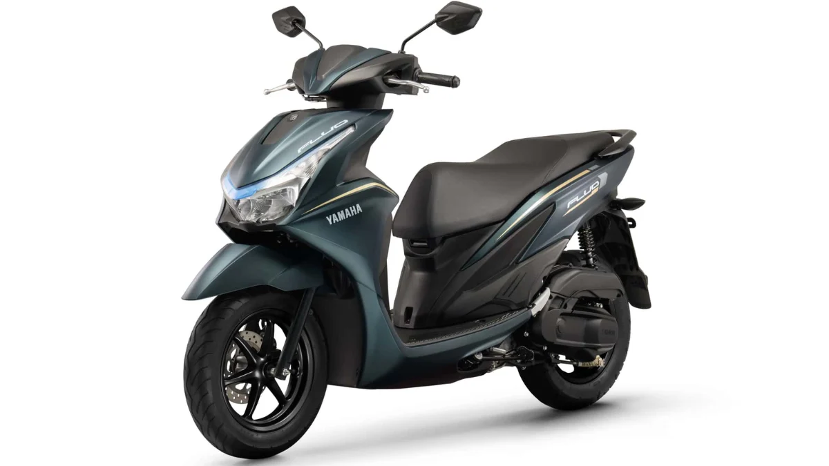 Yamaha Fluo 2027 na cor verde fosco
