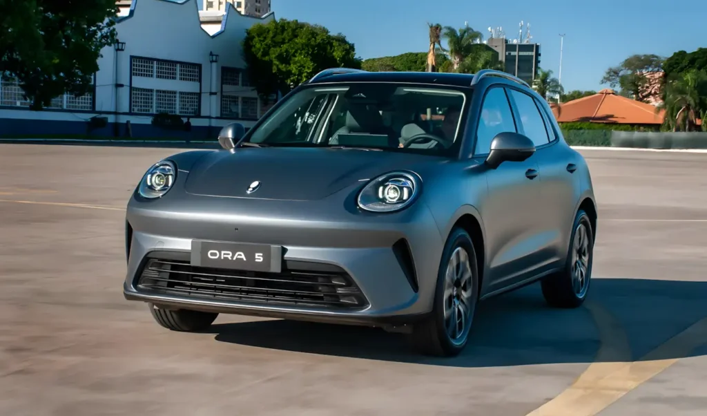 GWM Ora 5 2027 chega ao Brasil por R$ 159 mil como primeiro SUV 100% elétrico da marca