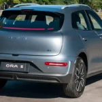 GWM Ora 5 2027 lateral traseira SUV elétrico cinza