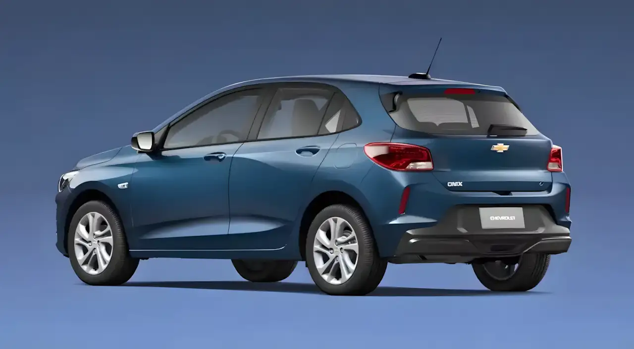borealChevrolet Onix Pro 2027 série especial na cor Azul Boreal