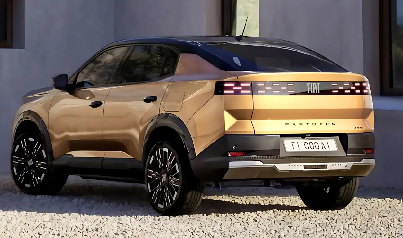 Fiat Grizzly Fastback com teto inclinado no estilo cupê e assinatura LED traseira