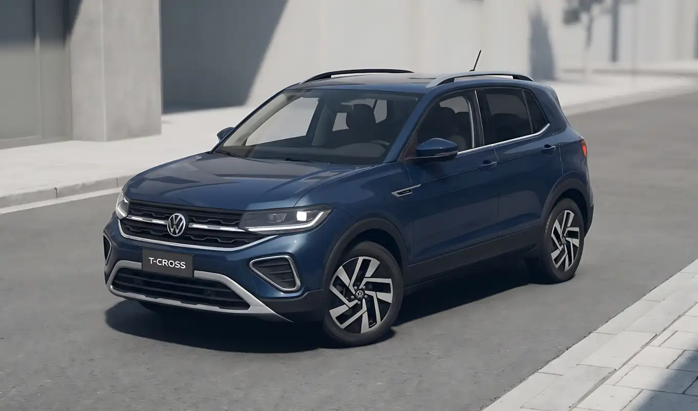 VW T-Cross 2027 ganha câmbio de 8 marchas nas versões de entrada e deixa as topos de linha para trás