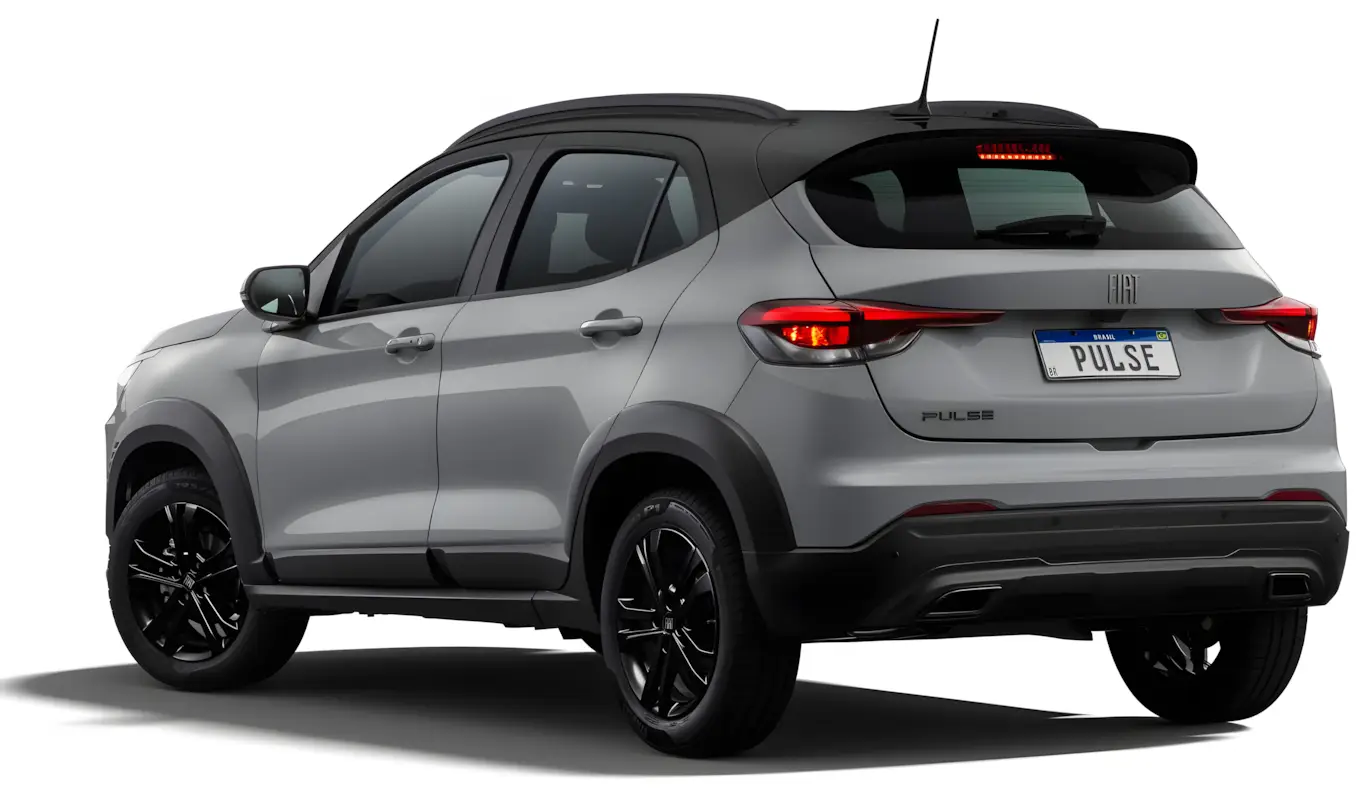 Traseira limpa do Fiat Pulse BlackMotion sem adesivos identificando a edição especial